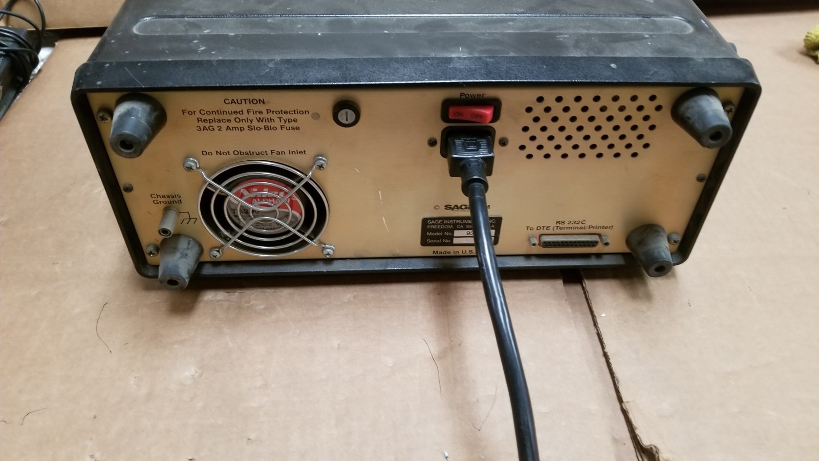 SAGE 930A Communications Test Set Powers UP No Display