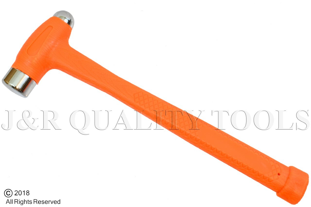 Ball Peen Dead Blow Hammer -  Dual Face Flat & Peen Steel Metal Working 16oz