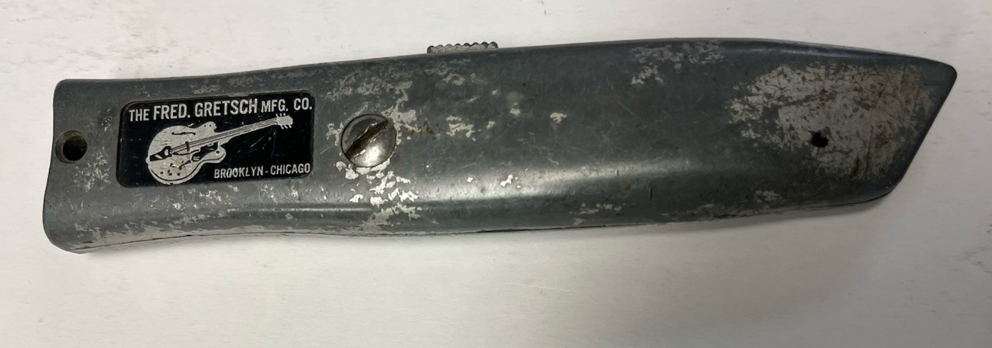 Vintage Fred Gretsch Razor Knife Box Cutter