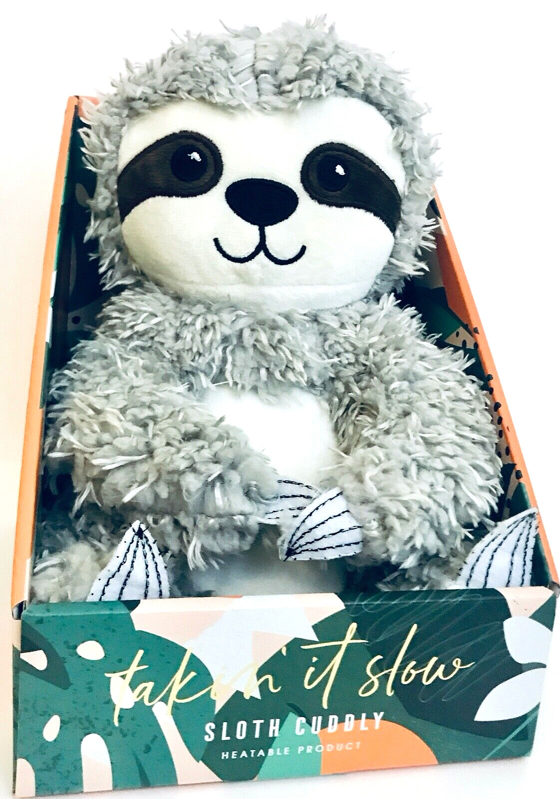 Asquith & Somerset Takin It Slow Lavender Scented Sloth Cuddly Heatable Plush