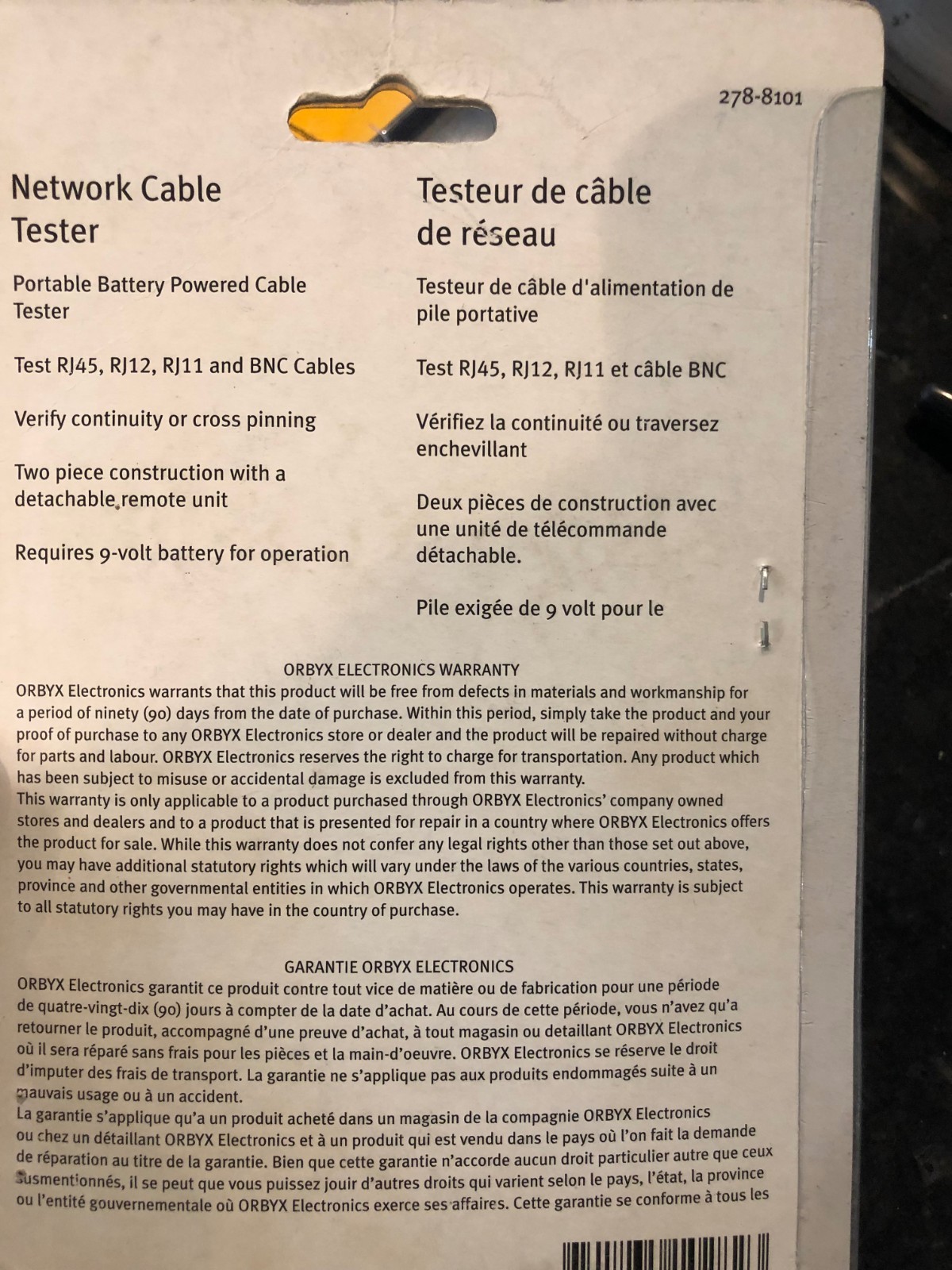 nexxtech network cable tester