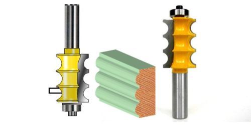 1 pc 1/2" Shank with 1/8" Rad. Triple Bead Router Bit S