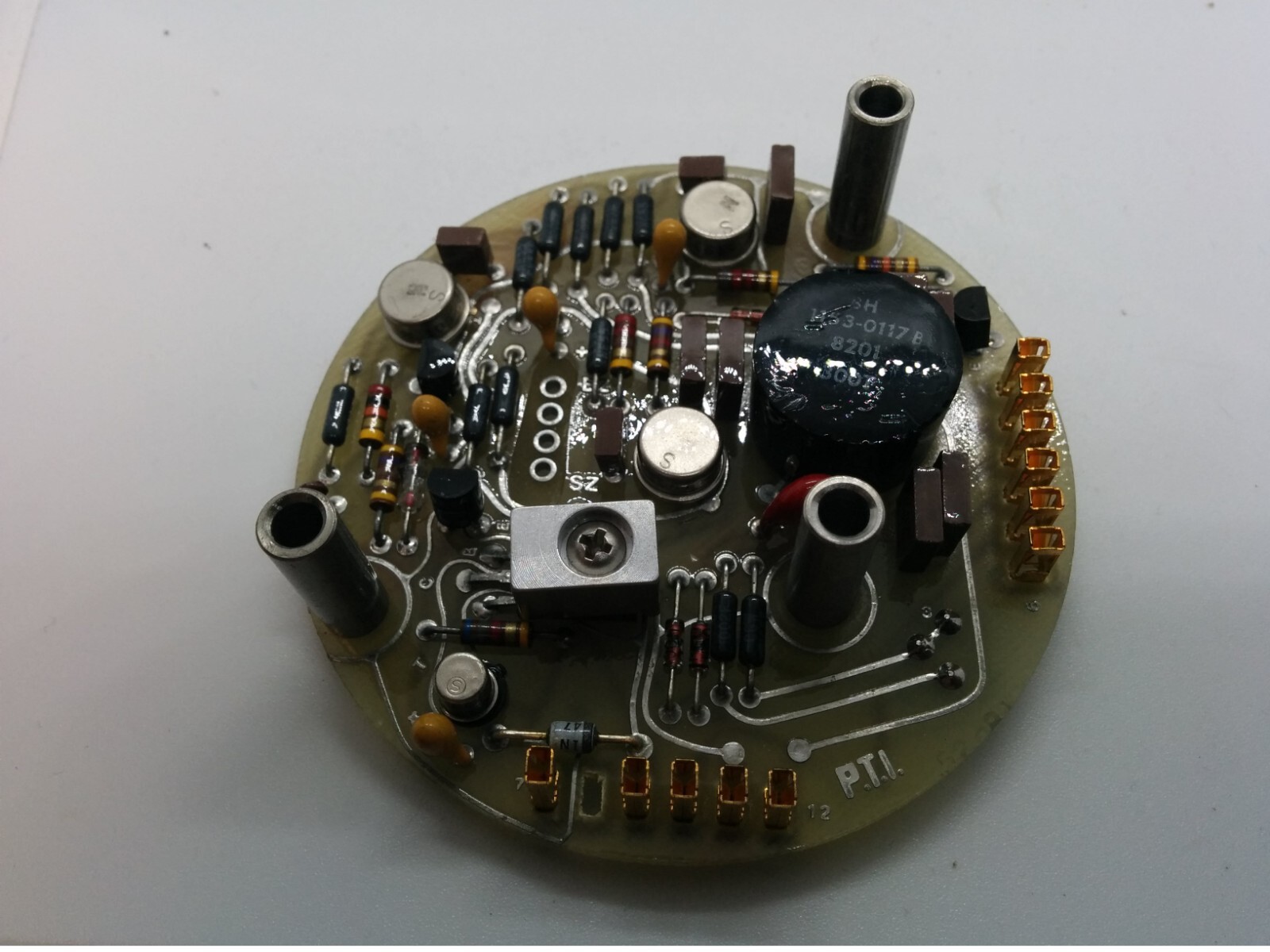 P.T.I. 1153-0122 PCB CIRCUIT BOARD, REV D, NNB