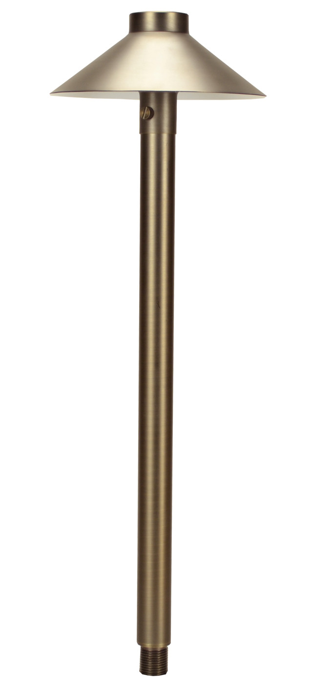 Unique FISS-L130-WB Elements Series Fission - Brass Path Light (With Bulb 3000K)
