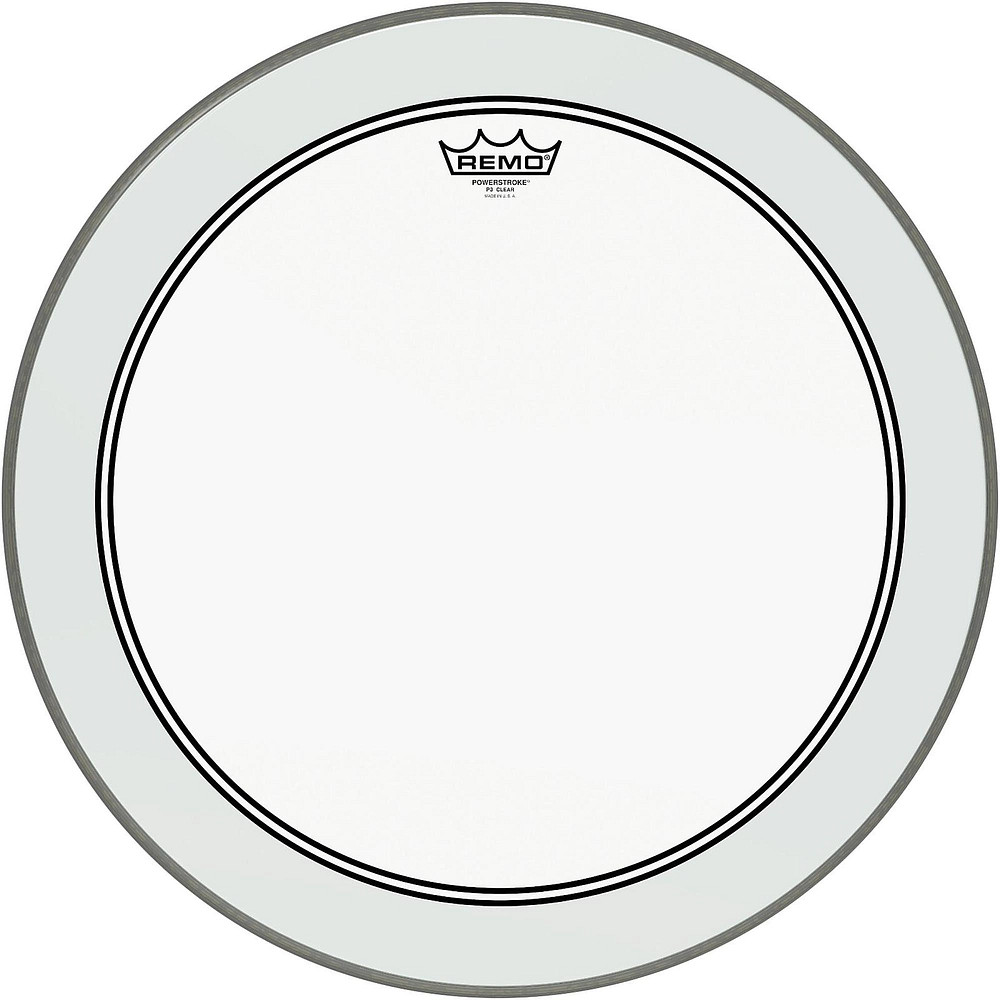 Remo Powerstroke 3 Clear Bass Drum Head with Impact Patch 20 in.
