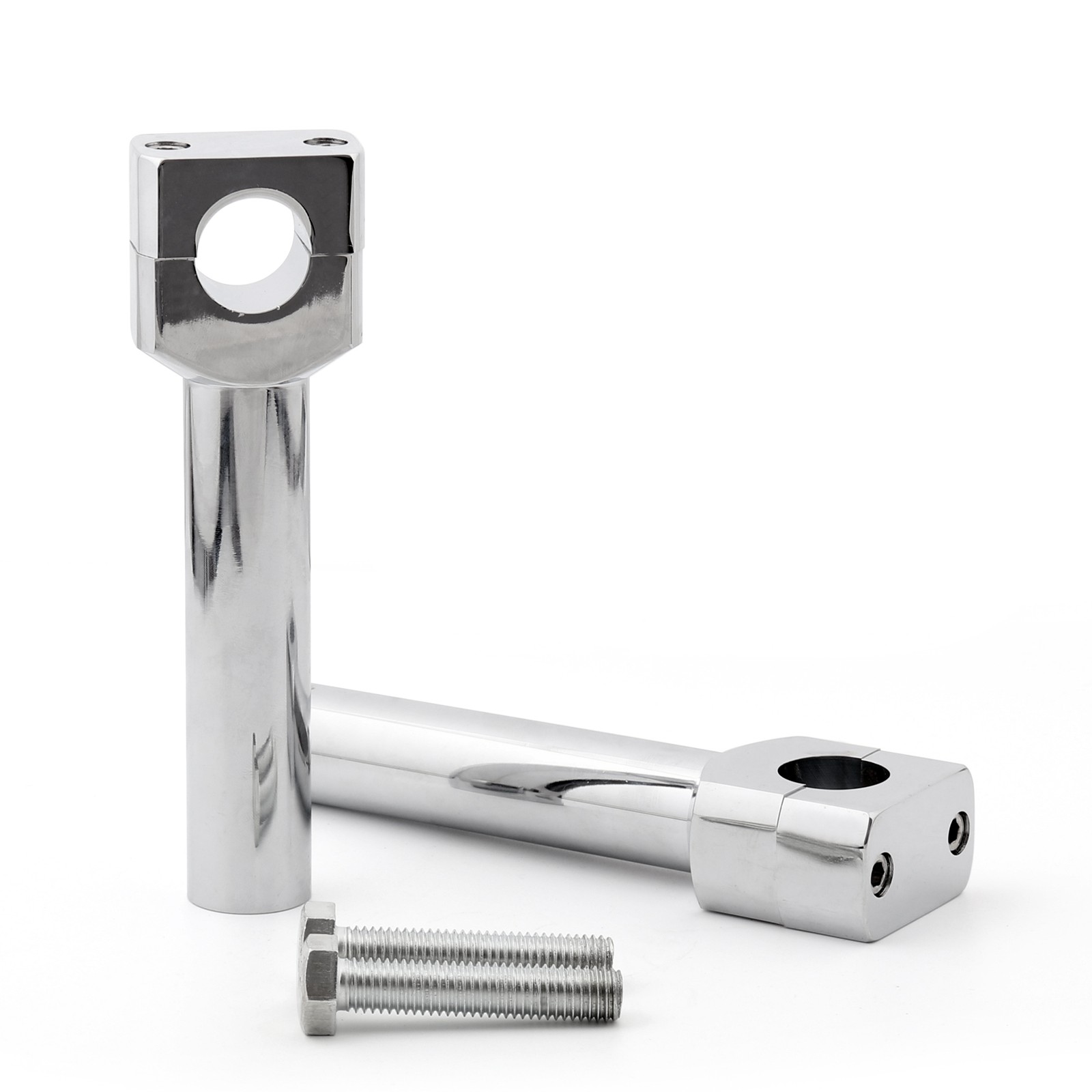 6" Motorcycle Handlebar Handle Riser Set Fit For 1" Bar Chrome A