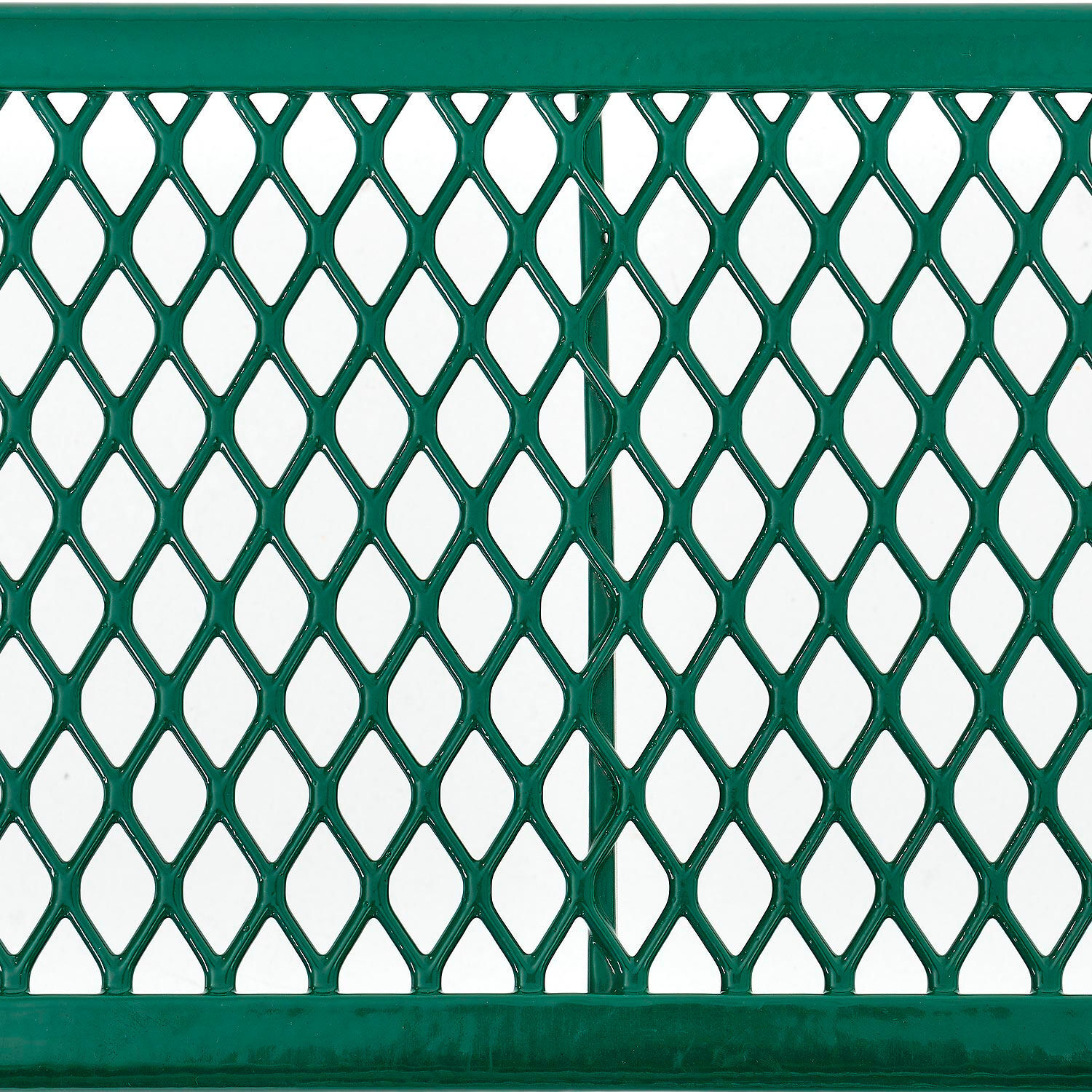 4' Rectangular Expanded Metal Picnic Table 48"L x 62"W Green