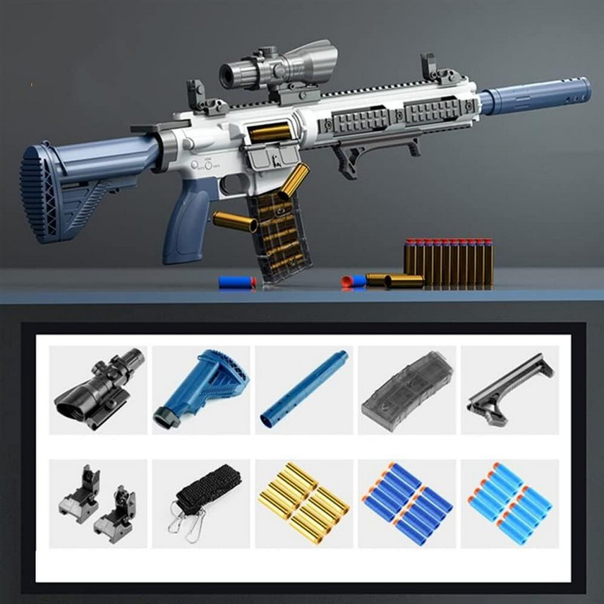 USA SELLER 🔥 M416 Toy Gun Rifle Sniper Blaster Soft Bullet Launcher Fun Toy NEW