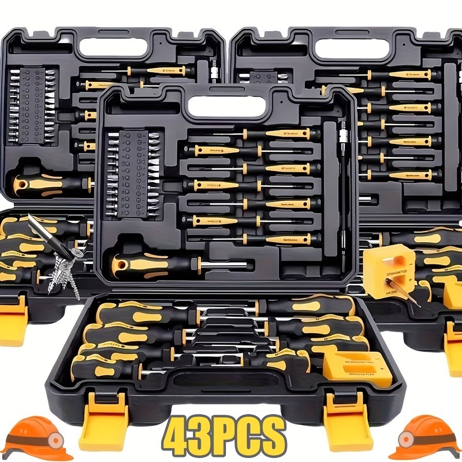 43 pcs magnetic screwdriver set with magnetizing and demagnetizing tools - inter