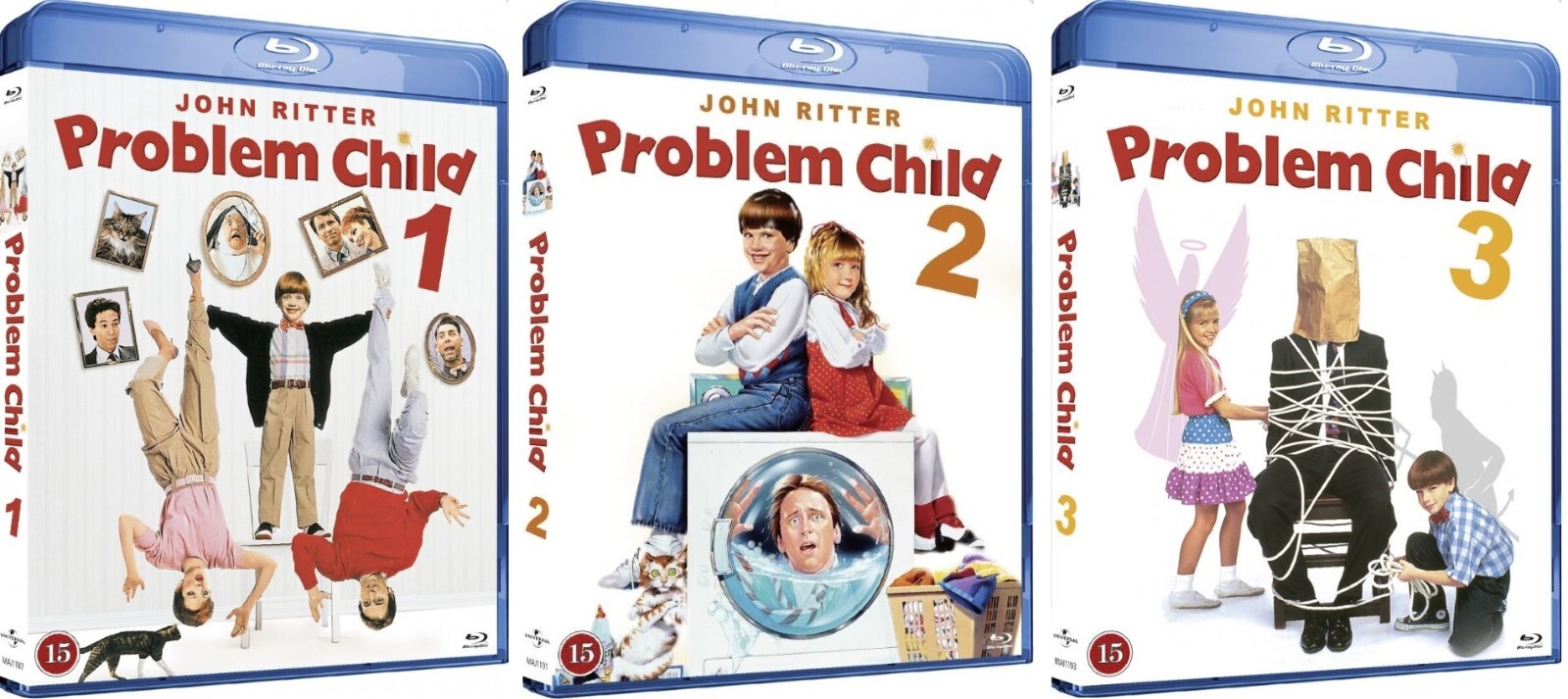 PROBLEM CHILD 1-3 Trilogy 3 Movie Blu-Ray Bundle BRAND NEW (USA Compatible)