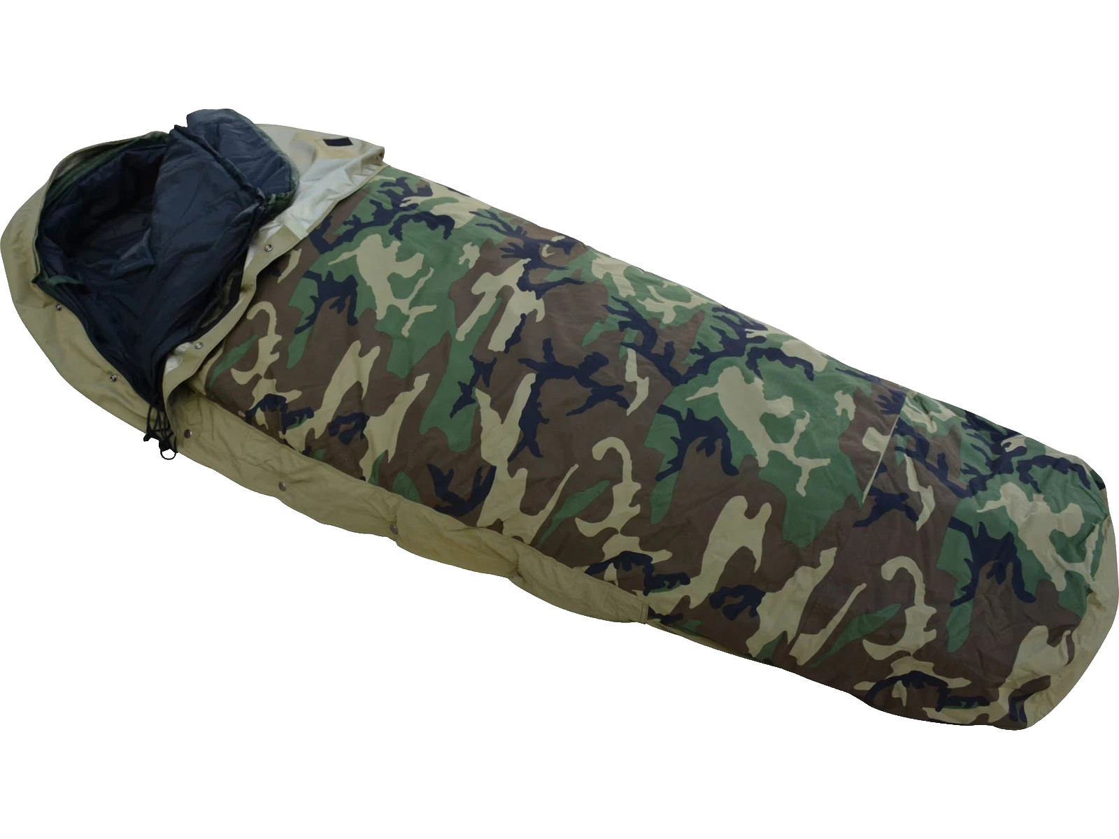 U.S. ECW 4 Pc. Sleeping Bag System, Grade 1 very good cond., free U.S. shipping