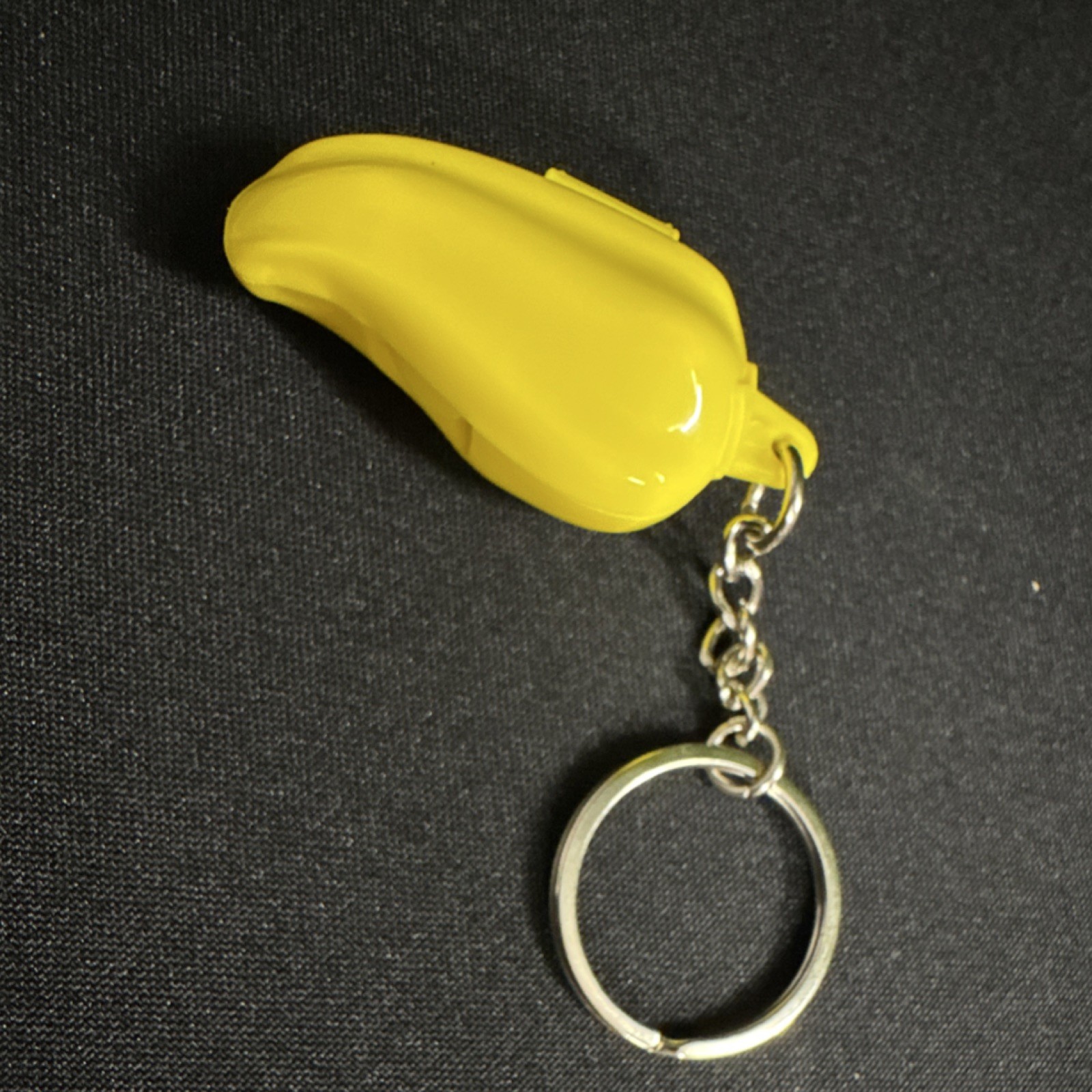 Tupperware chili Shaped Yellow Plastic Keychain with Detachable Keyring 10pc