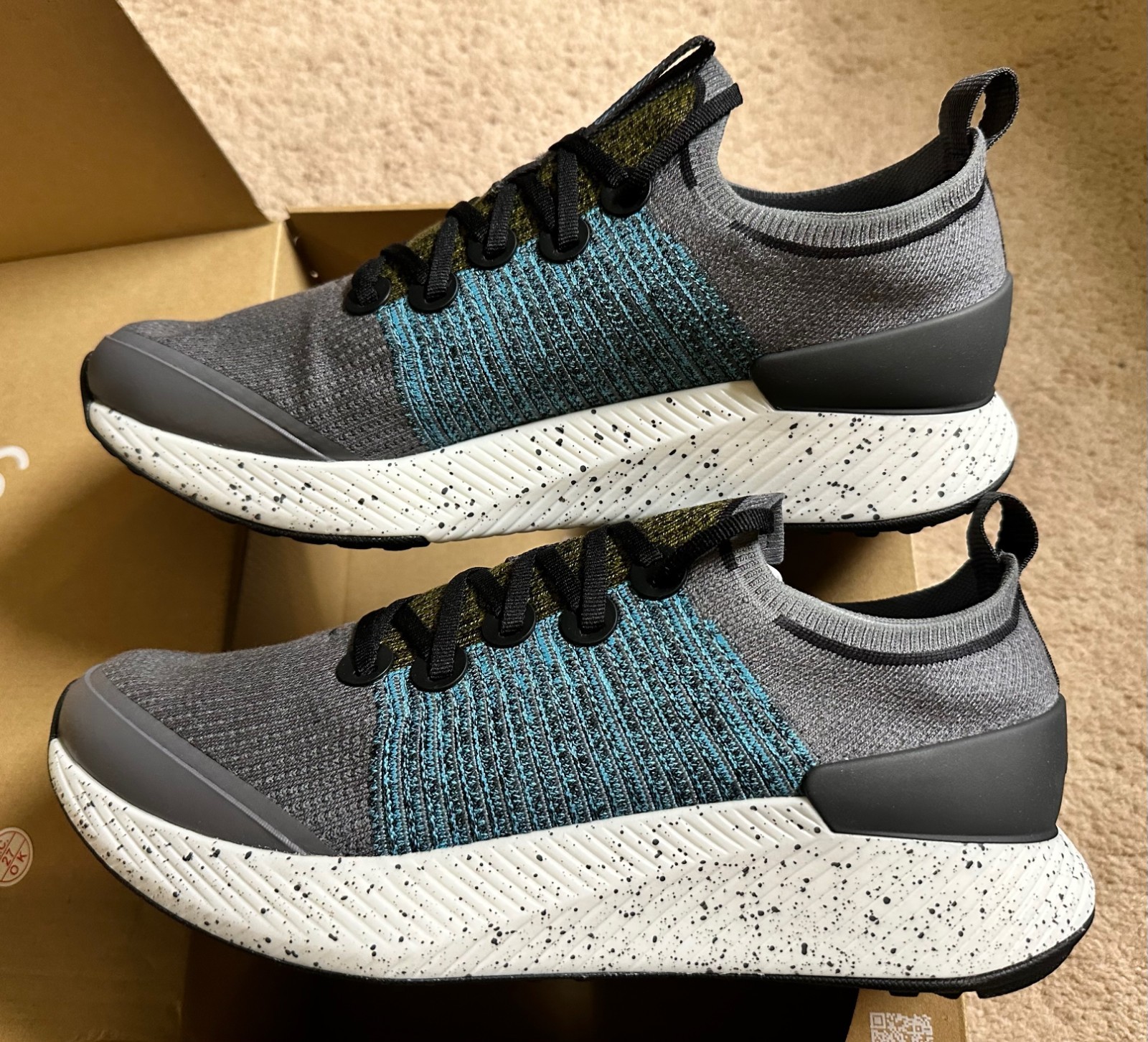 Allbirds Men's Tree Glider Sneakers Casual Walking sz 11.5 Stormy Grey/Multi NEW