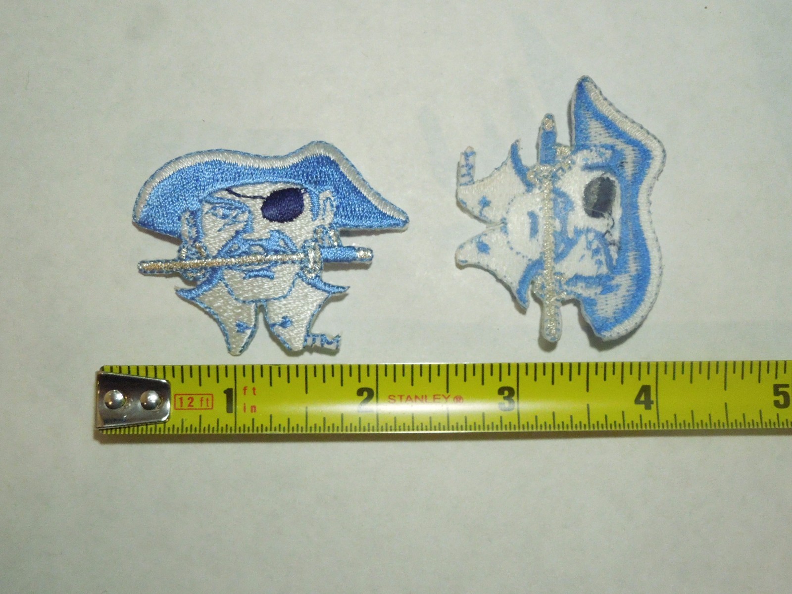 5 Seton Hall University Pirates Patches Mascot--Lot #2