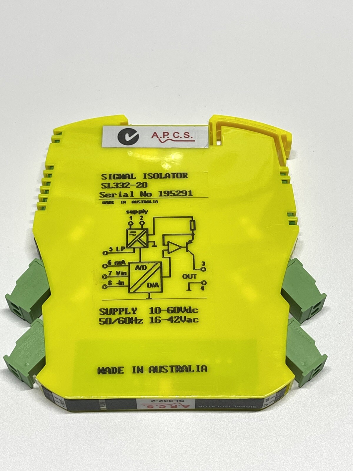 A.P.C.S. Ness Signal Isolator SL332 20 Field Programmable V mA Selectable