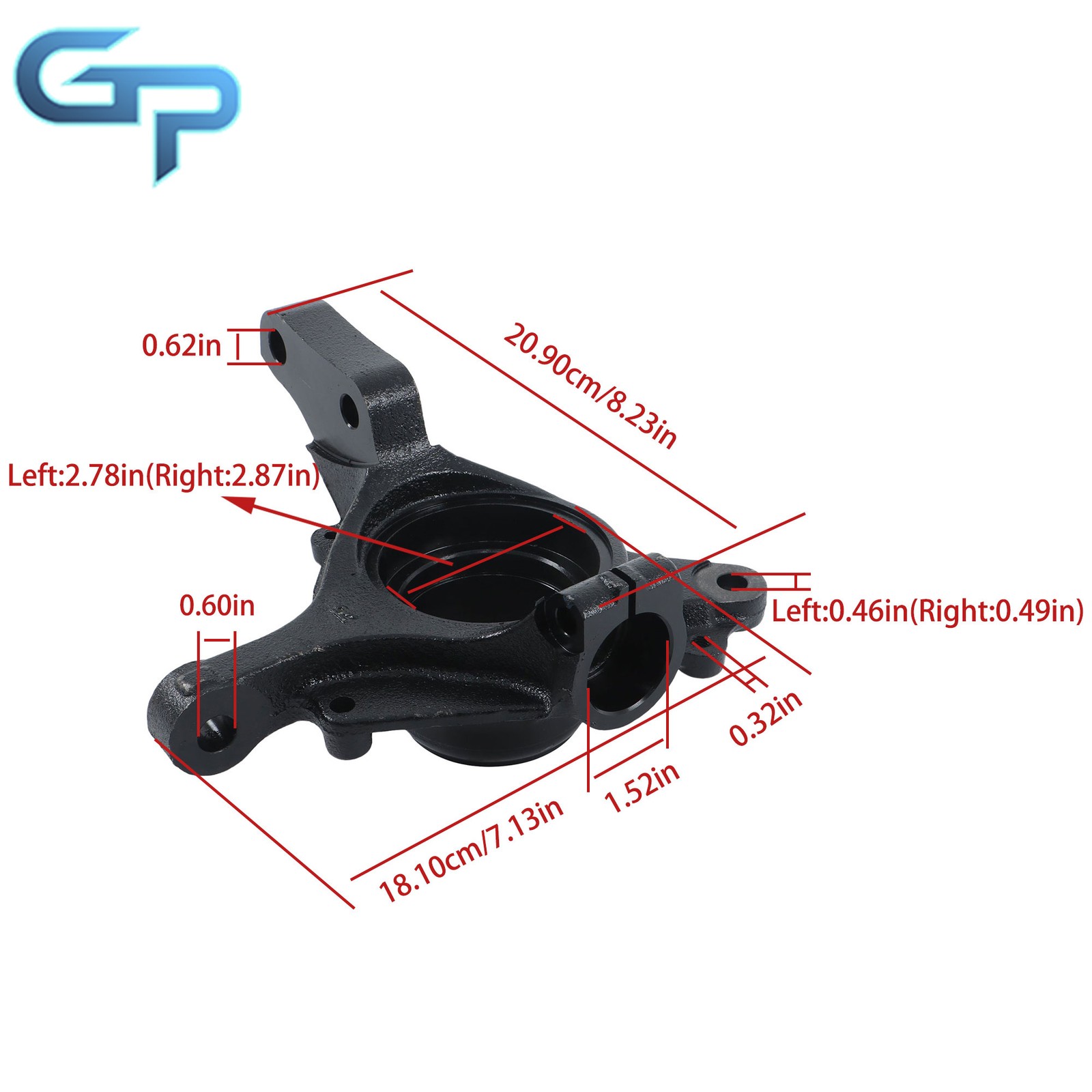 For 00-08 Subaru Forester 2000-2007 Impreza Front Left & Right Steering Knuckle