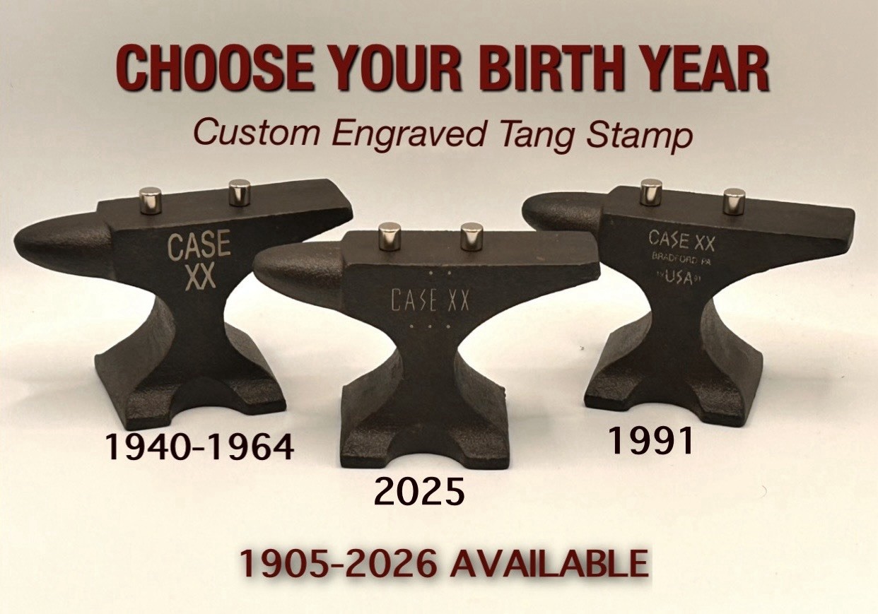 🔥CHOOSE YEAR🔥Custom Case XX Tang Stamp Anvil Knife Stand Magnet Paperweight