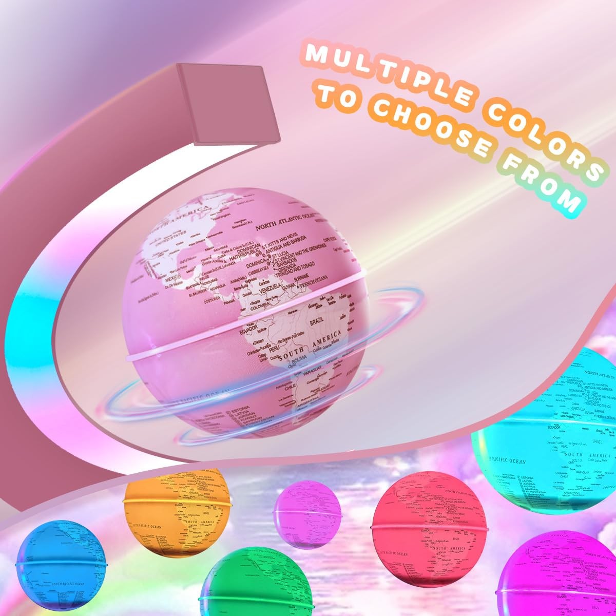 Magnetic Levitating Floating Globe Lamp with 7 Colors, Cool Tech Gadgets Gift...
