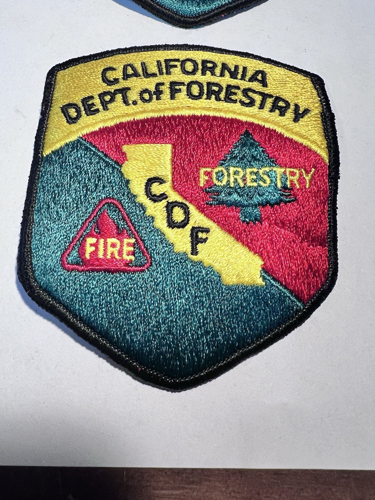 2- NOS Vintage CDF California Department Of Forestry Forest Firefighting Patch