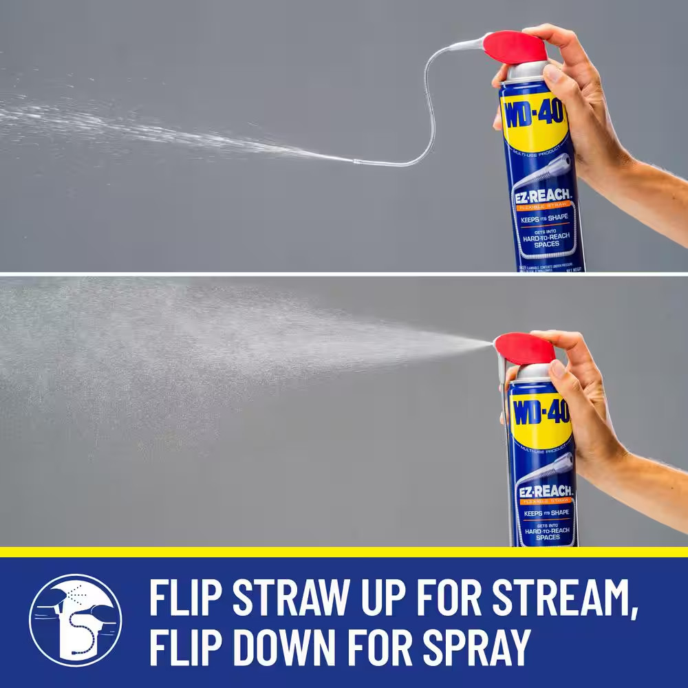NEW 14.4 oz. Multi-Purpose Lubricant with 8" Flexible Straw for Tight Spaces