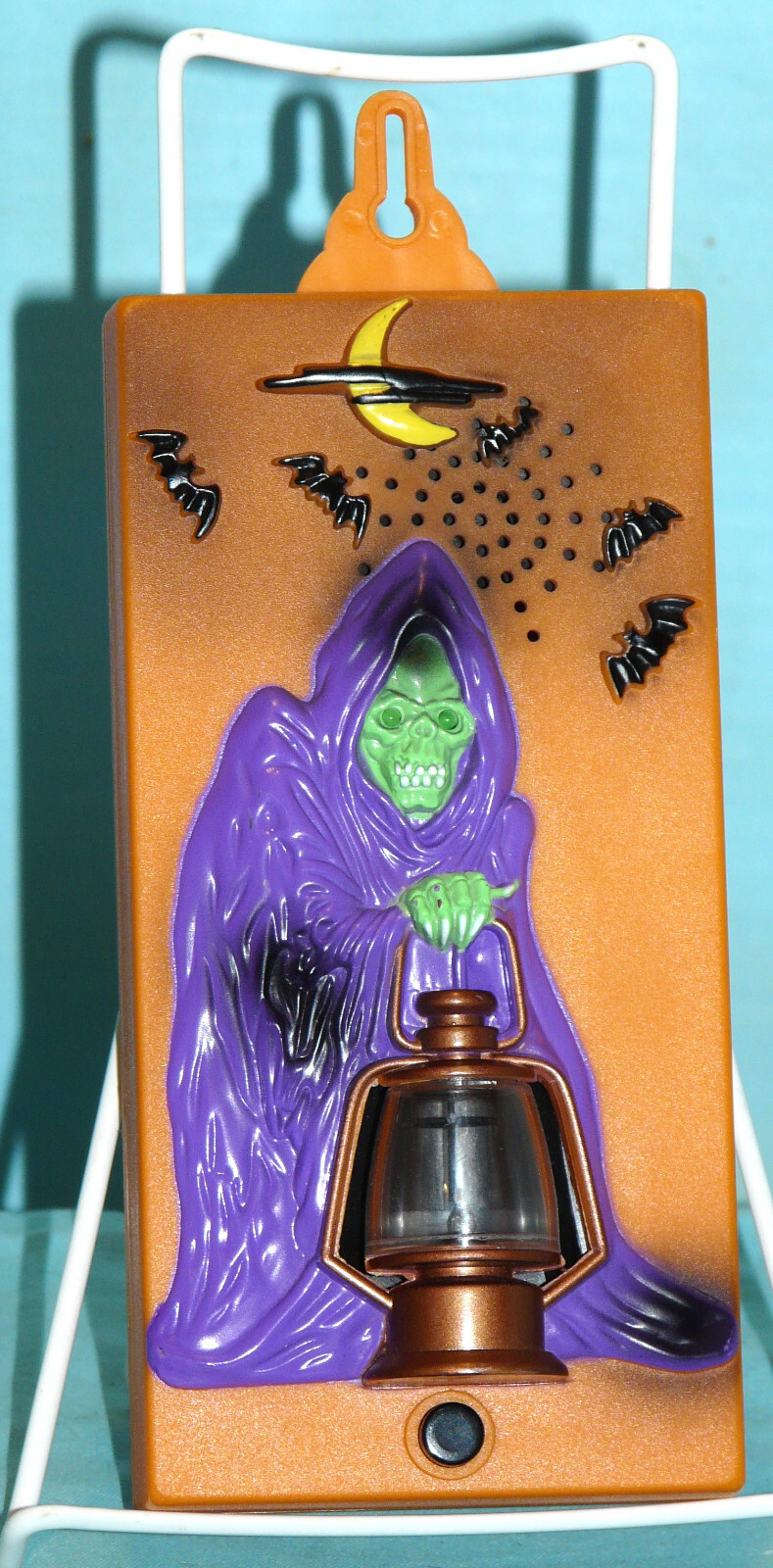Vintage 1995 Toy State Halloween Grim Reaper Spooky Light Up Door Bell Chime