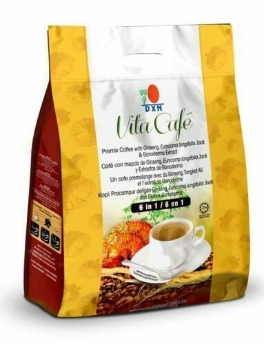 10 Packs DXN Vita Cafe 6 in 1 Ganoderma Coffee Eurycoma Lingzhi Reishi NEW USA