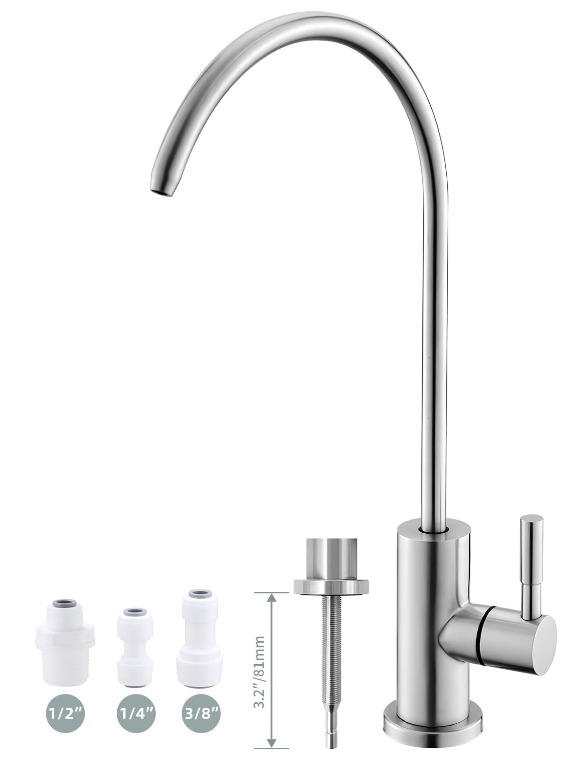 Drinking Water Faucet,Easy to Install Sink Water Filter Faucet,Lead-Free Reve...