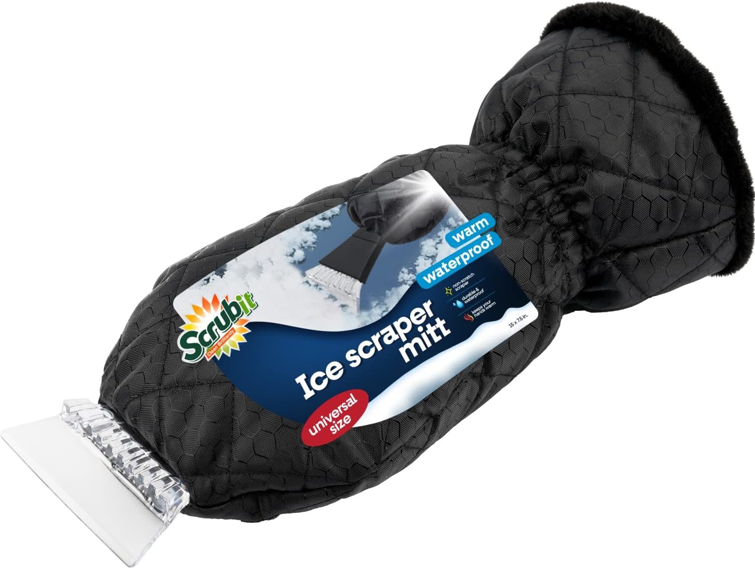 Ice Scraper with Glove, Windproof Snow Removal Tool