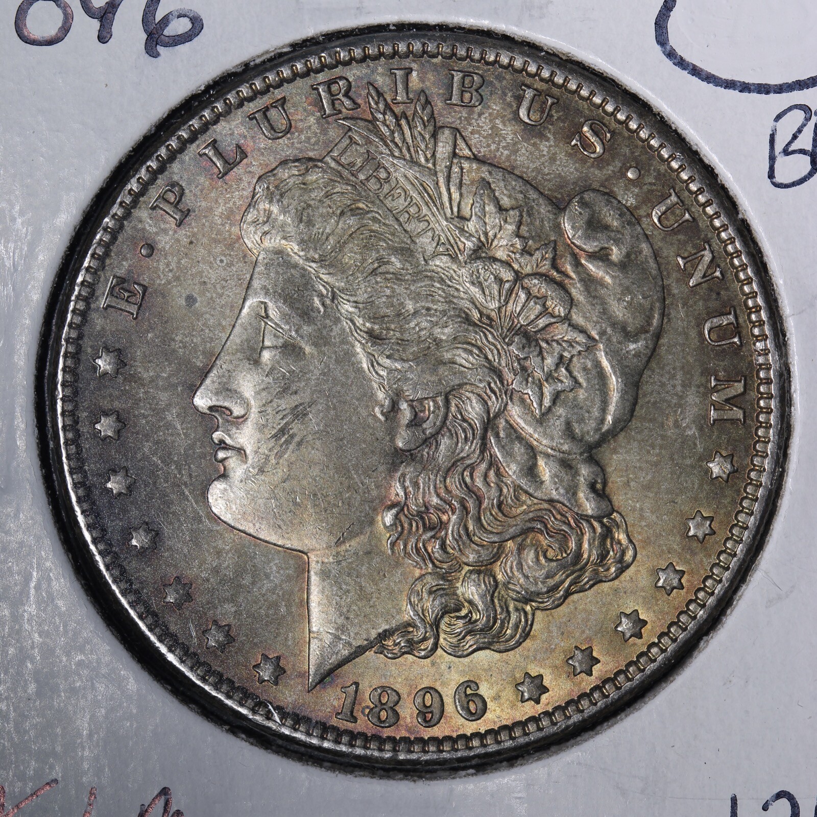 1896 Morgan Silver Dollar CHOICE BU *UNCIRCULATED* TONED MS E215 KLM