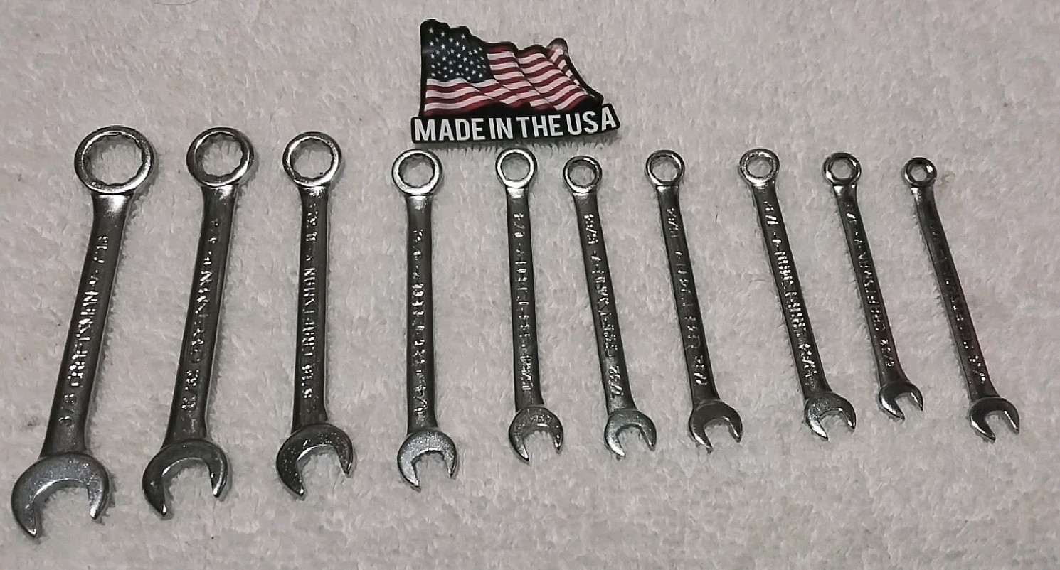 CRAFTSMAN 43441 10PC COMBINATION IGNITION WRENCH SET " SUPER-  SAE USA 🇺🇸