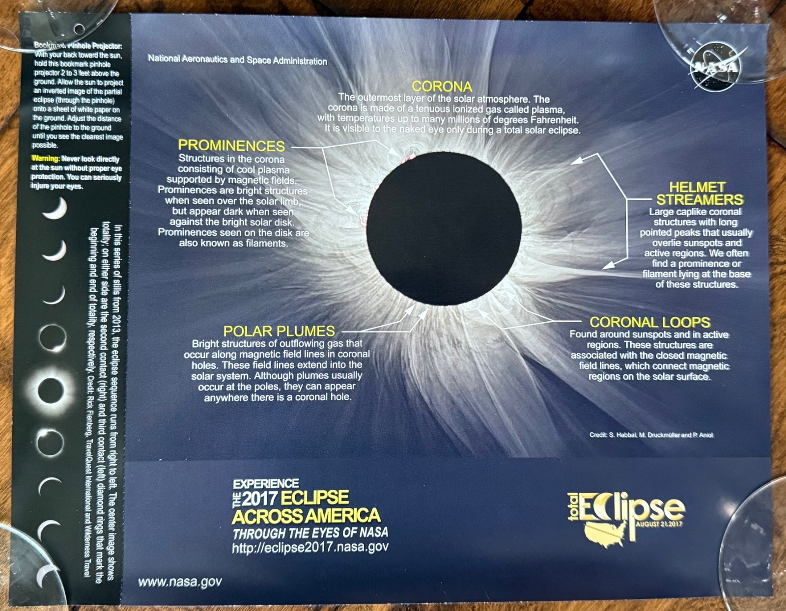 NASA bundle 7 pieces 2017 Eclipse, original NEW!