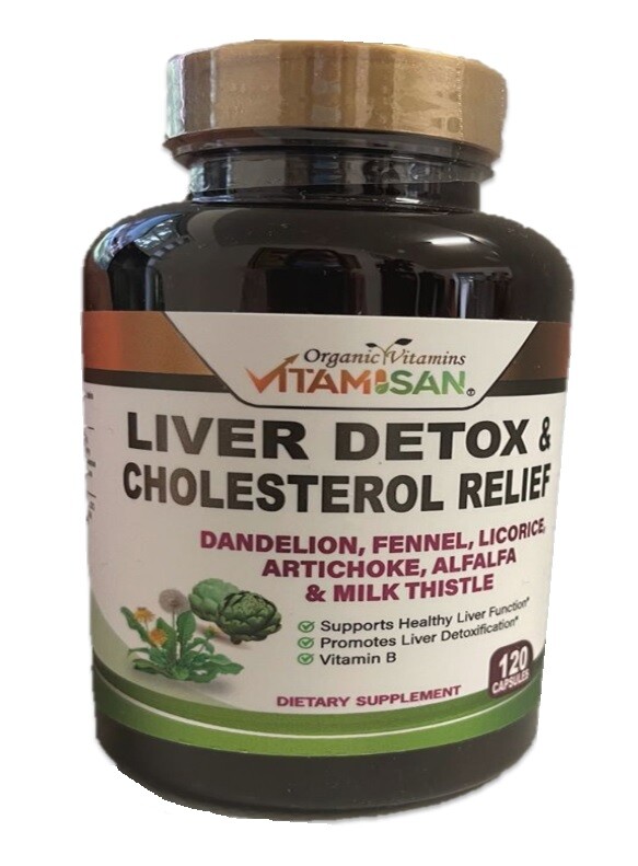 new liver cleanse detox & repair formula liver supplement & thistle 120 CAPSULES