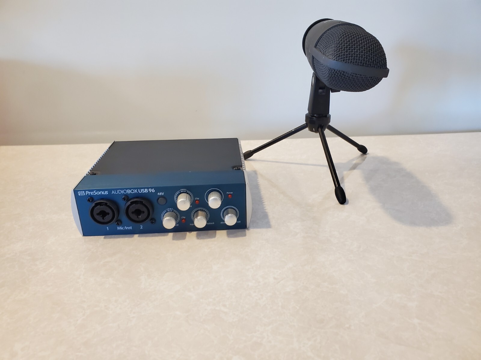 PreSonus AUDIOBOX USB 96 & PreSonus M7 Microphone ~ Untested ~ *PLEASE READ*