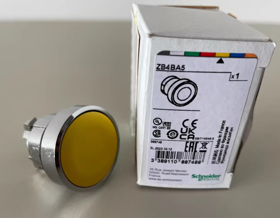 1PC NEW Schneider Button head ZB4BA5 ZB4-BA5 yellow #YY