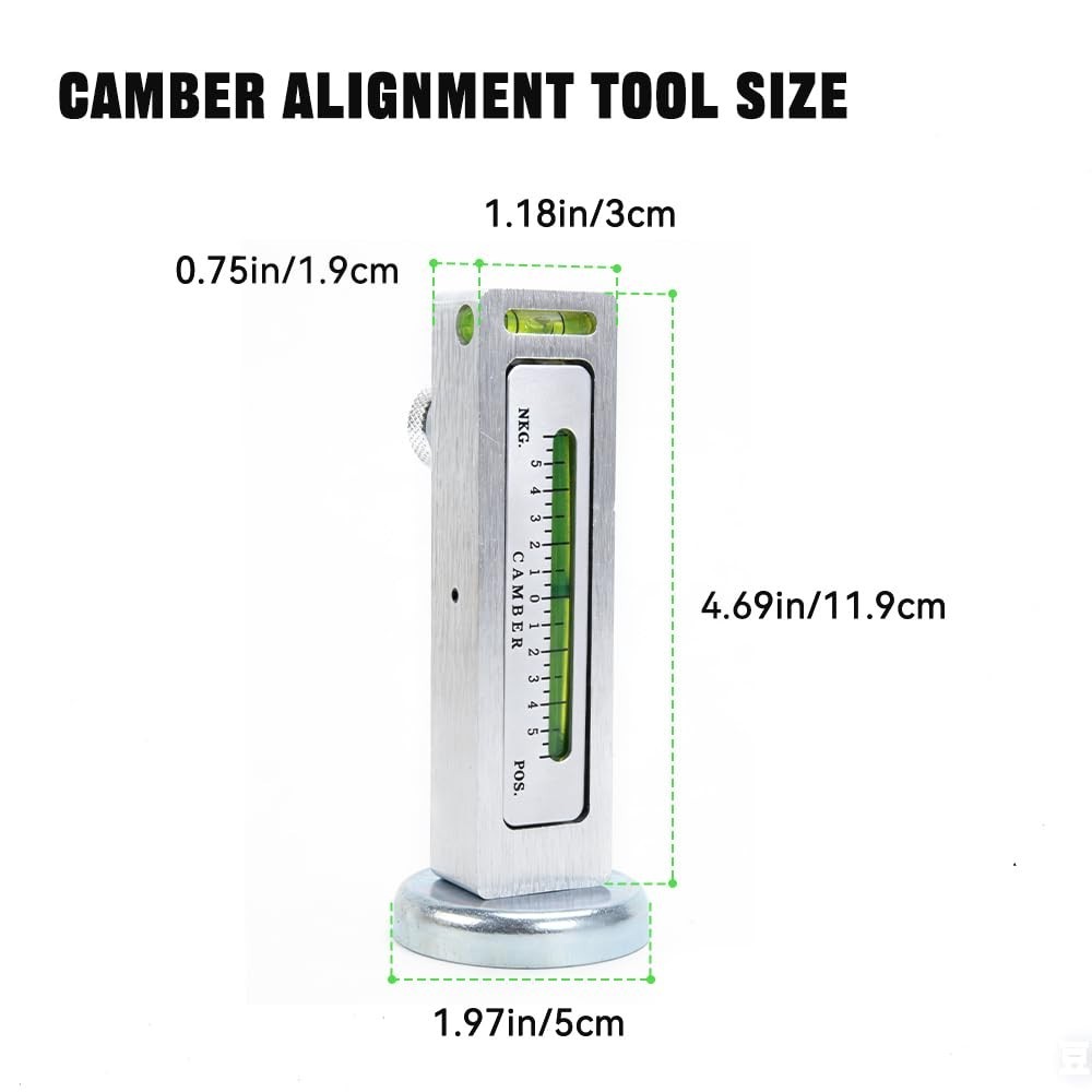 Universal Adjustable Magnetic Camber Caster Gauge Tool for Wheel Alignment - 2-P
