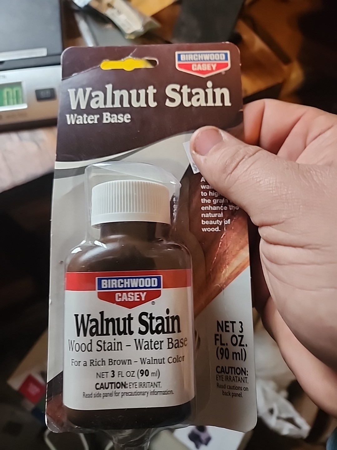 Birchwood Casey - Walnut Wood Stain, Water Base, 3 oz. Bottle