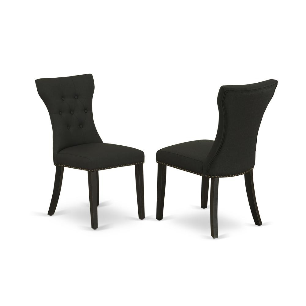 Dining Room Set Wirebrushed Black, DLGA5-ABK-24