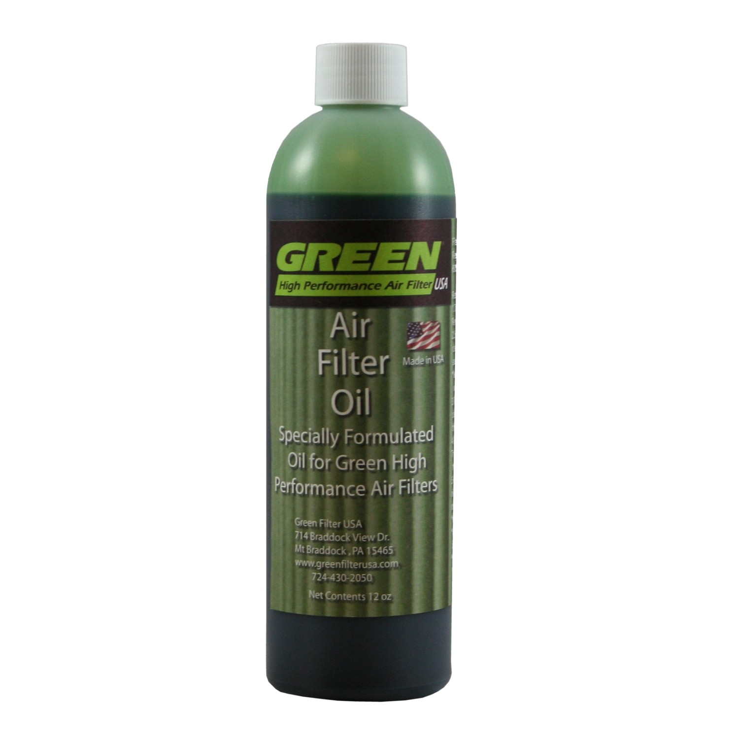 Green Filter USA 2001 Air Filter Oil