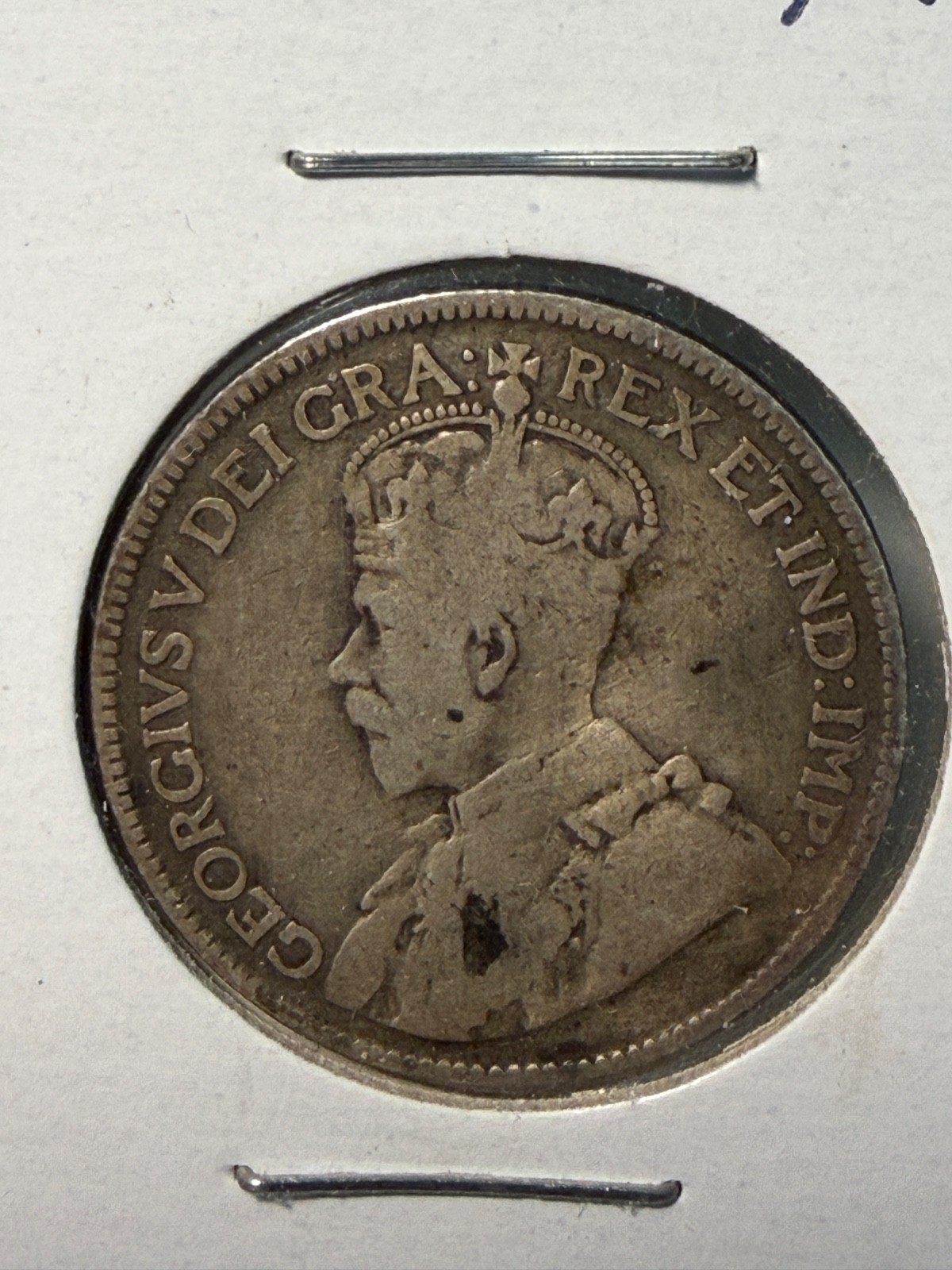 1917 Newfoundland 25 Cent coin