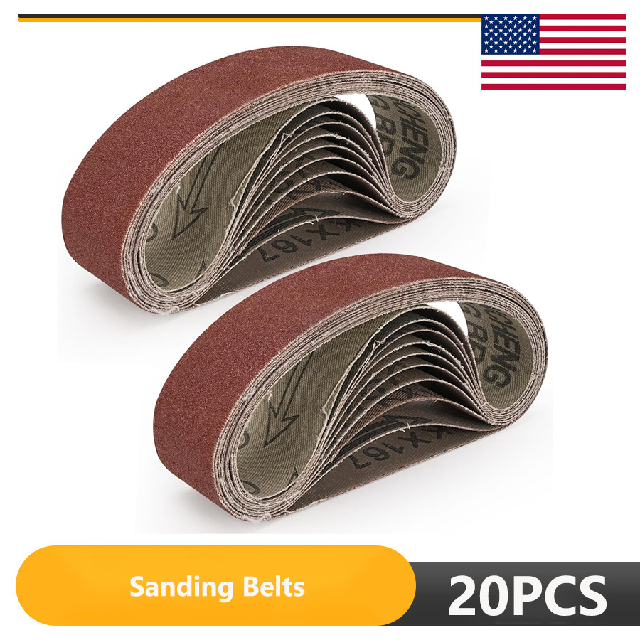 Premium Sanding Belts Set 13 x 1.2inch /330x30mm Suitable 120 320 600 800 1000#