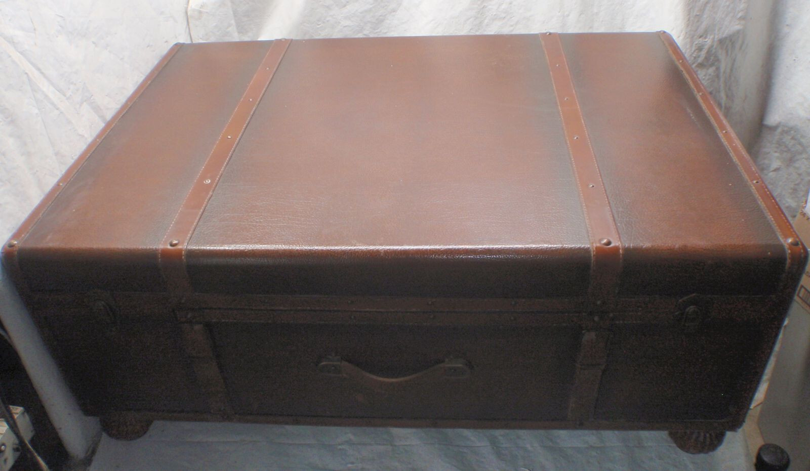Footstool or Table That Looks Like A Trunk That Has A Drawer In It