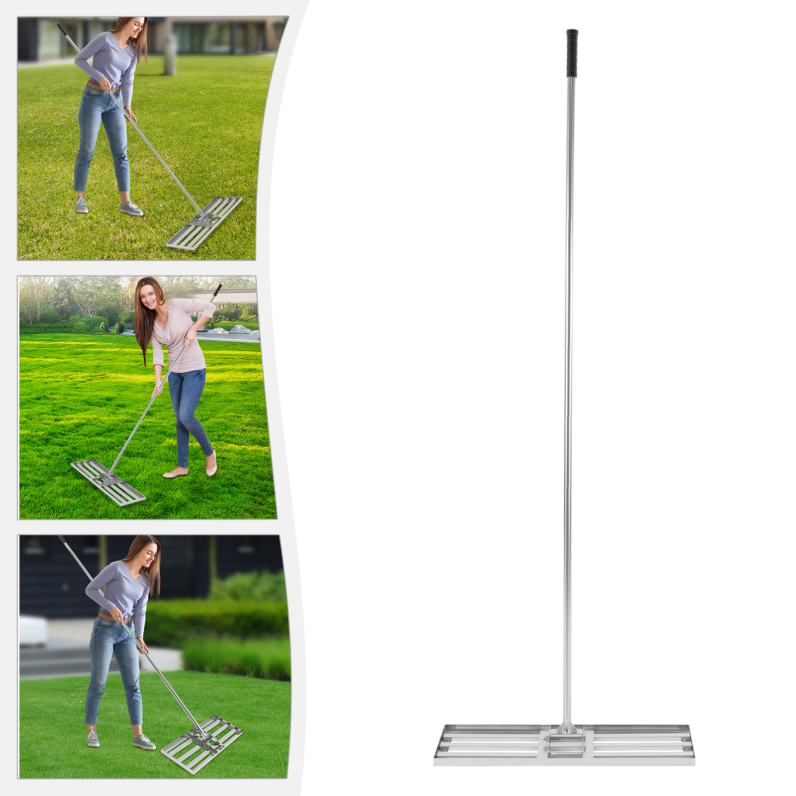 30"x 10" Stainless Steel Lawn Yard Leveling Tool Landscape Gardening Leveler