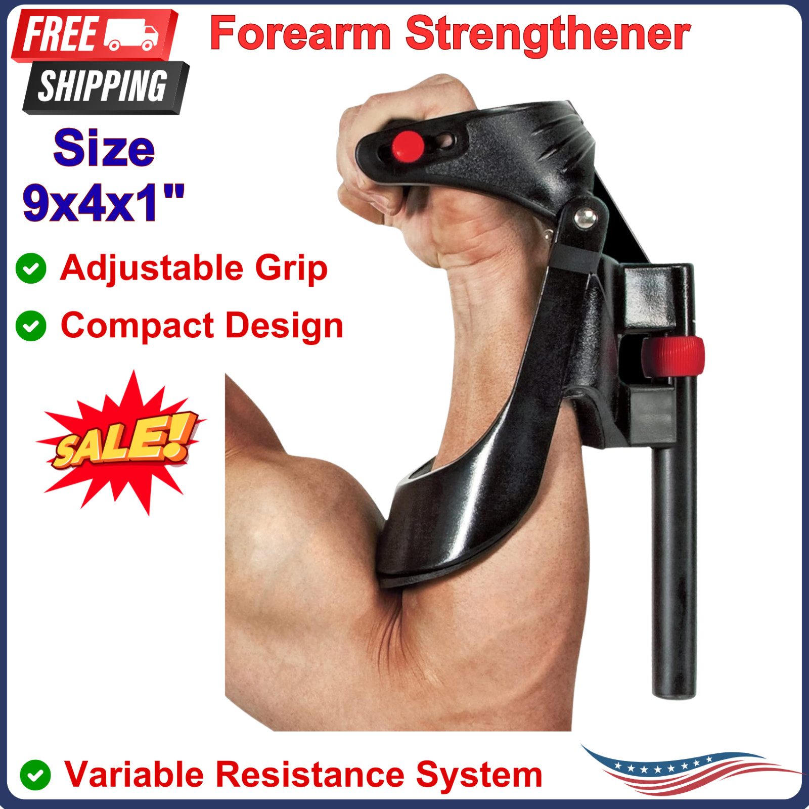 Marcy Wrist and Forearm Developer/Strengthener Home Gym Gear, Wedge, Adjustable