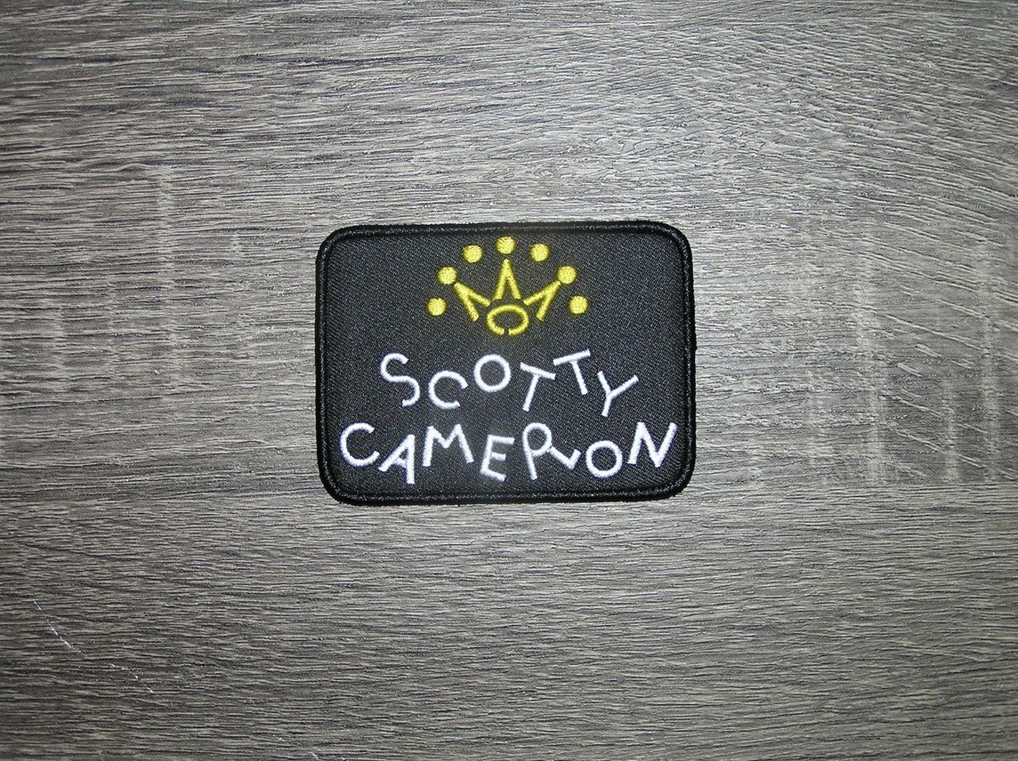 Pro Golf Black/Yellow/White Embroidered Iron On Patch 3.25" x 2.25"