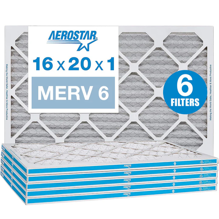 Aerostar Air Filter - Furnace Filters Size 16x20x1 MERV 8 MERV 11 MERV 13
