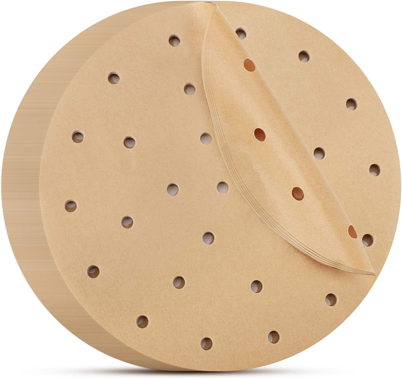 Air Fryer Parchment Paper 8 Inch, Unbleached Fryer Disposable Paper