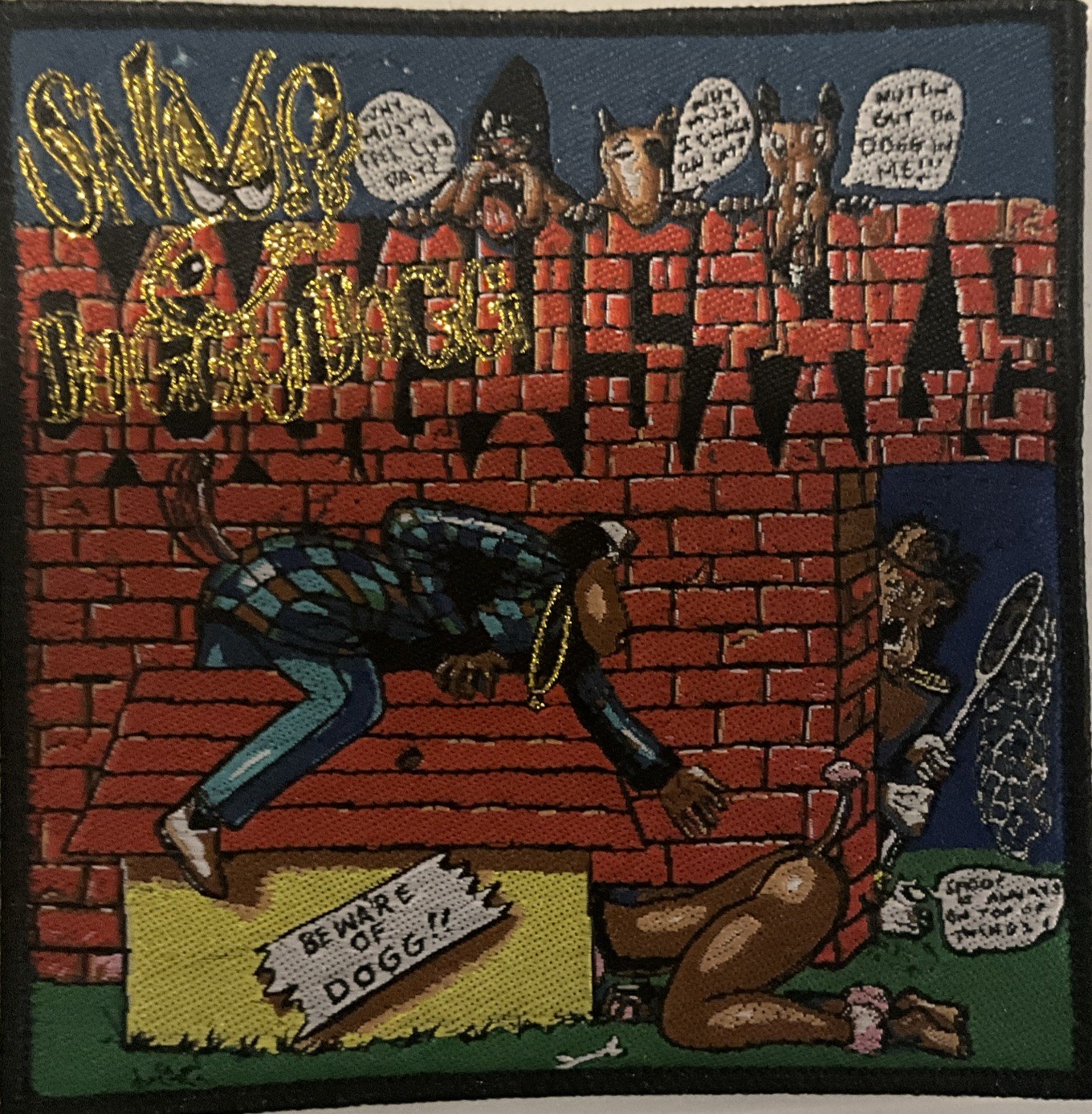 Snoop Dogg - Doggystyle 4" x 4" Woven Patch [90s Gangsta Rap]