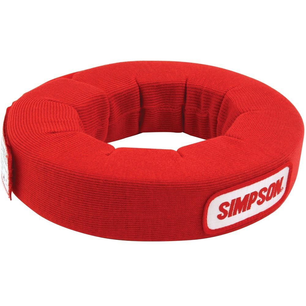 SIMPSON NECK BRACE HELMET PADDED SUPPORT COLLAR NO-SFI NOMEX III RED SIM23022RD