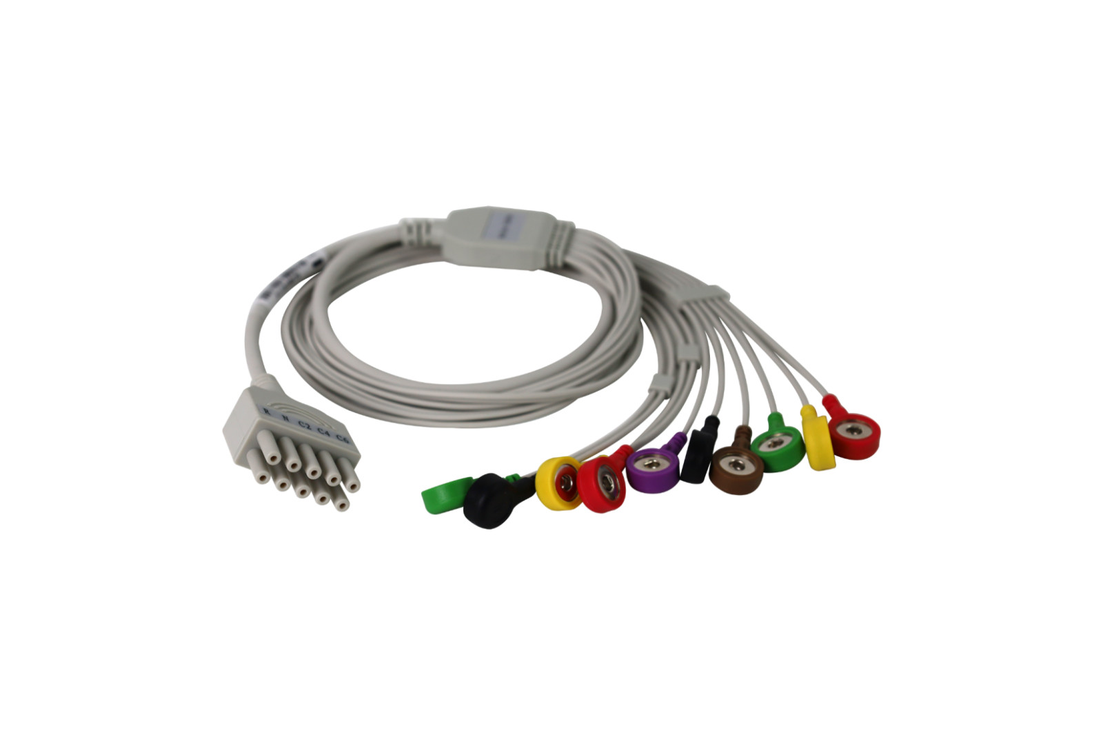 10-Pin 12-channel ECG cable 10-lead wire For CONTEC8000S Stress ECG TLC6000/5000