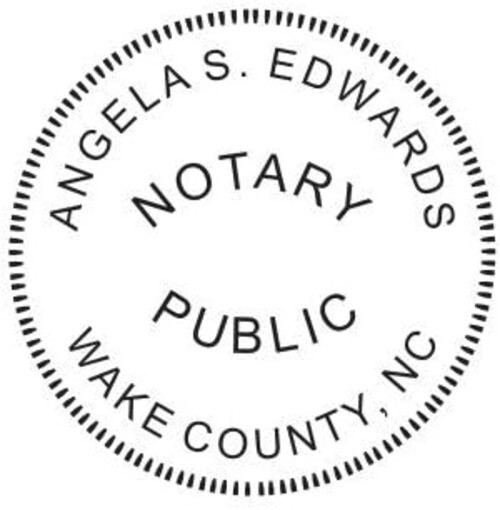 New IMPRUE Round Self-Inking Notary Seal Rubber Stamp (North Carolina)